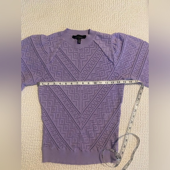 WHBM Lace Stitch Bell Sleeve Sweater - Picture 6 of 9